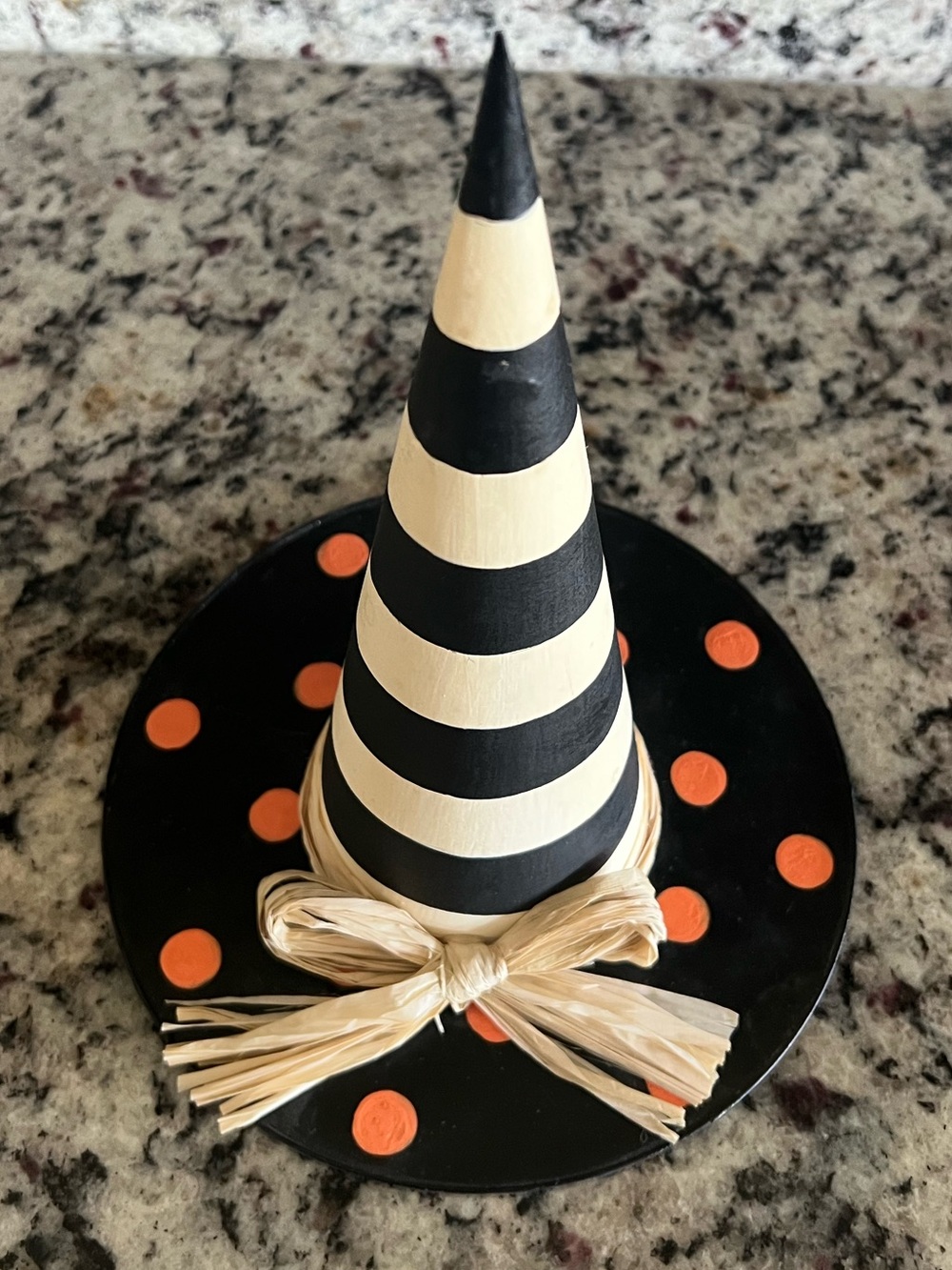Mackenzie-Childs Good Witch Hat. In very good used condition. 8" dia., 10" tall - Picture 3 of 11
